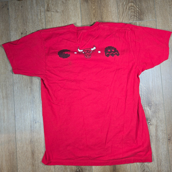 Chicago Bulls Junk Food Shirt Men’s L Pac-Man Rockets NBA Retro Graphic Tee - Picture 6 of 7